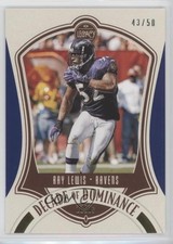 2021 Panini Legacy Decade of Dominance Blue 43/50 Ray Lewis #DD-15 HOF 0i7t