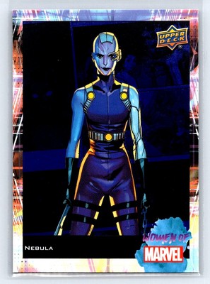 NEBULA 2024 Upper Deck Women of Marvel Light FX Blue #75 C3