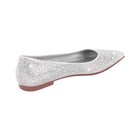 Womens Rhinestone Flats Shiny Wedding Pointed Toe Ballet Flats Bridal Shoes US10 — photo 4