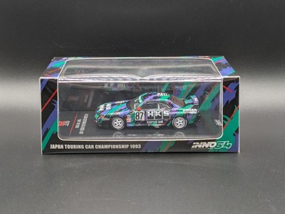 with HKS Widebody (R32) Skyline Nissan 1/64 関村 TE37 風 BN R32 Skyline 改Nissan 1/64 Tarmac Set Combo Cards ミニカー