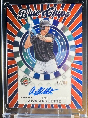 2025 Panini Prospect Edition - bluechip Signatures Aiva Arquette #BCS-AA Red.