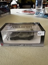 McLaren Senna GTR Black and Carbon 1/64 Diecast Model Car by CM Models