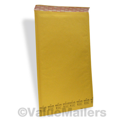 #7 25 Ecolite 14.25 x 20 Kraft Bubble Padded Envelopes Mailers 14.25 x 20