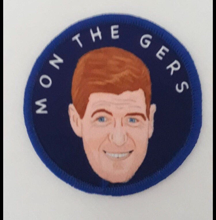 Uk Rangers Patch Glasgow Rangers FC Football GERS Sublimation Patch Patches Club Badge ...