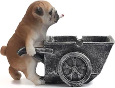 Creative Ashtray,Cute Funny Dog Shape Ash Tray Set,Tabletop Portable Modern