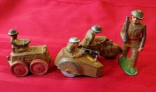 VTG BARCLAY MANOIL MOTORCYCLE SIDECAR Soldier And Tractor WW 1