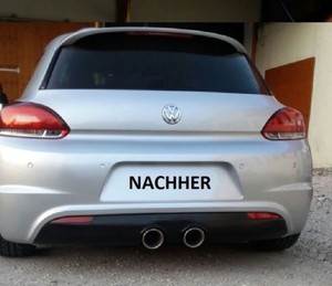 Sportauspuff Endschalldampfer Auspuff Scirocco R32 Vw R R Line 1 4 2 0 Tsi Tdi Ebay