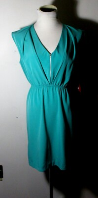 #ad MYSTIC Aqua Blue Cap Sleeve Summer Dress Size S NWT $14.40