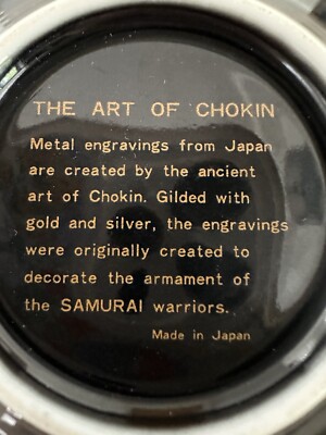 【新品】24K The art of Chokin☆希少▶鬼瓦茶托 5客 年譜付 THE ART OF CHOKIN 24KT Gold Small Plate 10 cm Made In Japan | eBay UK