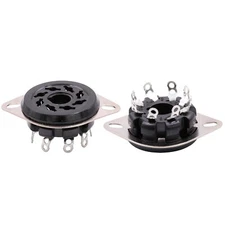 10PCS 8Pin Octal Vacuum Tube Socket For 6SN7 EL34 274B 6L6 KT88 Chassis MountF6z