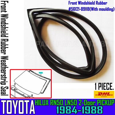 Toyota Hilux MK4 Pickup Glass Window Rubber Channel Felt Run | LN50 LN56 LN65 | 68141-89108 | Product Of Thailand