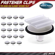 20x 7mm Nylon Door Mirror Cover Fender Roof Garnish Sill Molding Clips for Honda