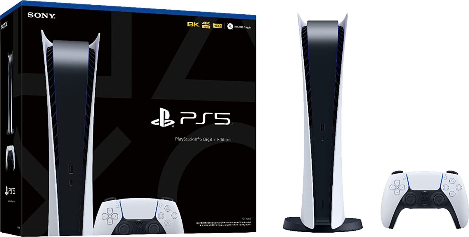 Sony PlayStation 5, Digital Edition Video Game Consoles 