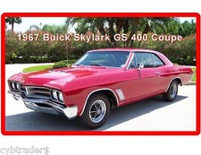 1967 Buick Skylark GS 400 Coupe  Refrigerator / Tool Box Magnet  Man Cave Garage