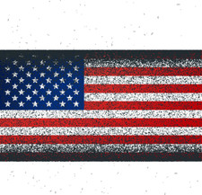 American Country Flag Grunge Sticker Decal 6yr Vinyl State Flag Usa Made