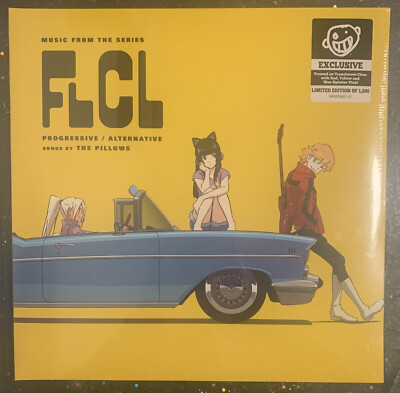 THE PILLOWS FLCL PROGRESSIVE/ALTERNATIVE NEWBURY COMICS CLEAR W/ SPLATTER VINYL 
