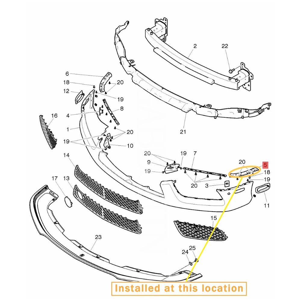🚚  BENTLEY GT FRONT BUMPER BRACKET LEFT OE:3W3807183A