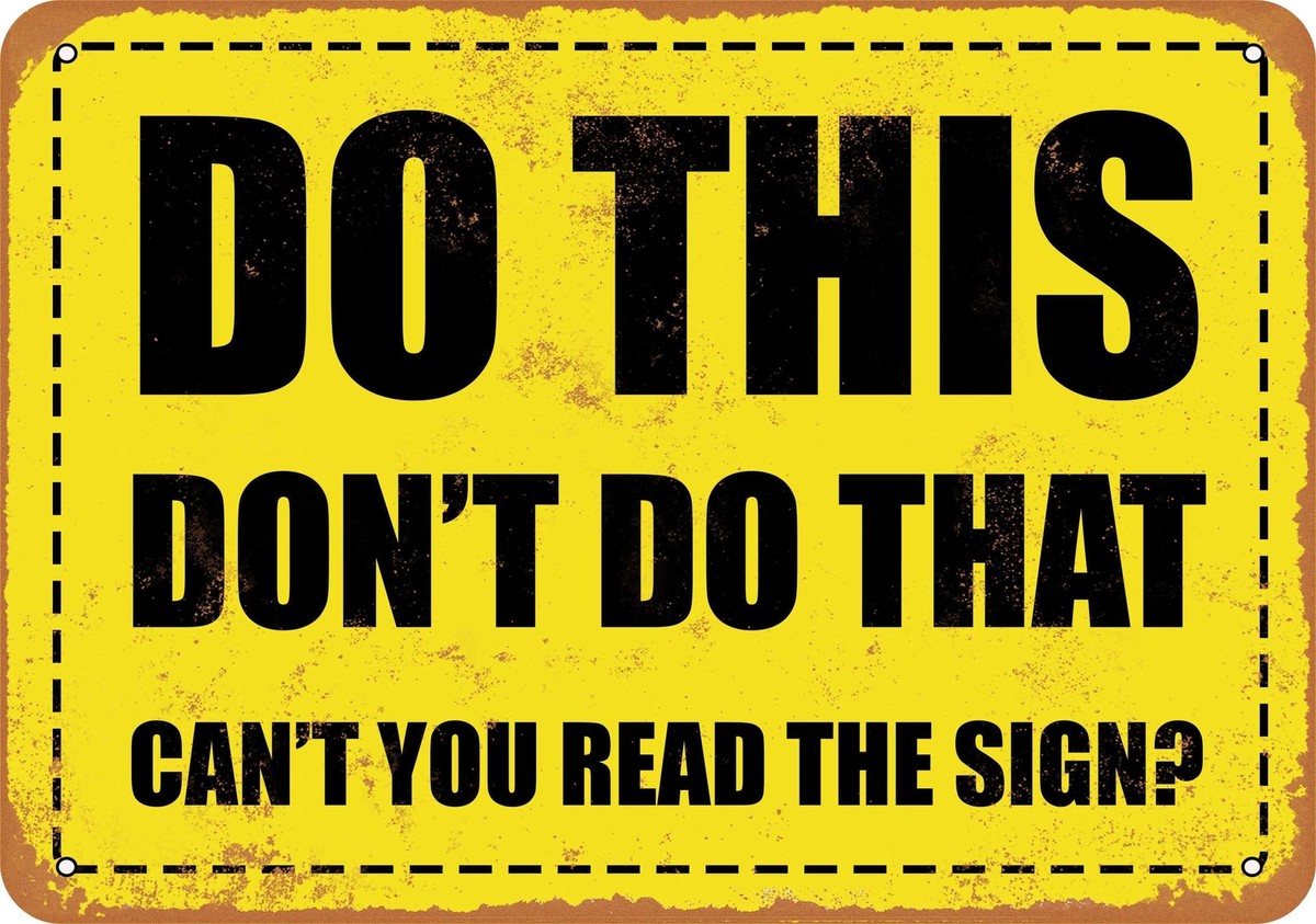 METAL SIGN - Do This, Don
