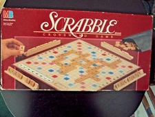 Vintage Milton Bradley Scrabble Game Board Incomplete 1982 1989 #4024 