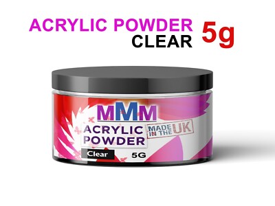 MMM Nails Professional Acryl Pulver klar Micro Bond Acryl System 5g 