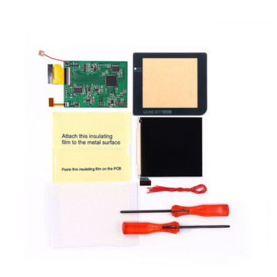 Game Boy Pocket IPS Backlight Screen Kit Logo Color Adjustment w/Pre-cut Shell