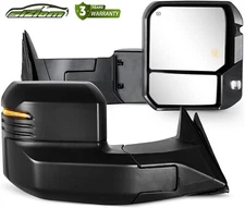 Fits 2022-2024 Toyota Tundra Power Heated Towing Mirrors+LED Signal Reverse