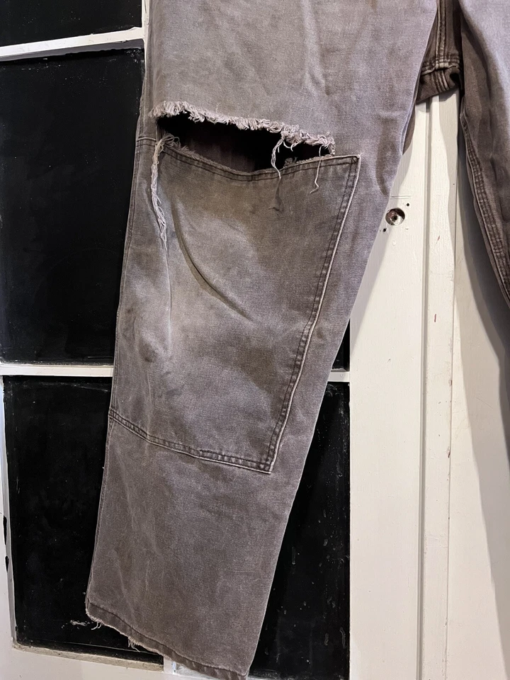 Vintage 2006 Carhartt Overalls Model 14806 Size 50x32 Patina! - Image 4 of 4