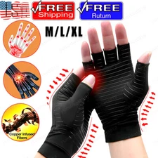 Copper Arthritis Compression Gloves Hand Support Joint Pain Relief USA 1 Pair