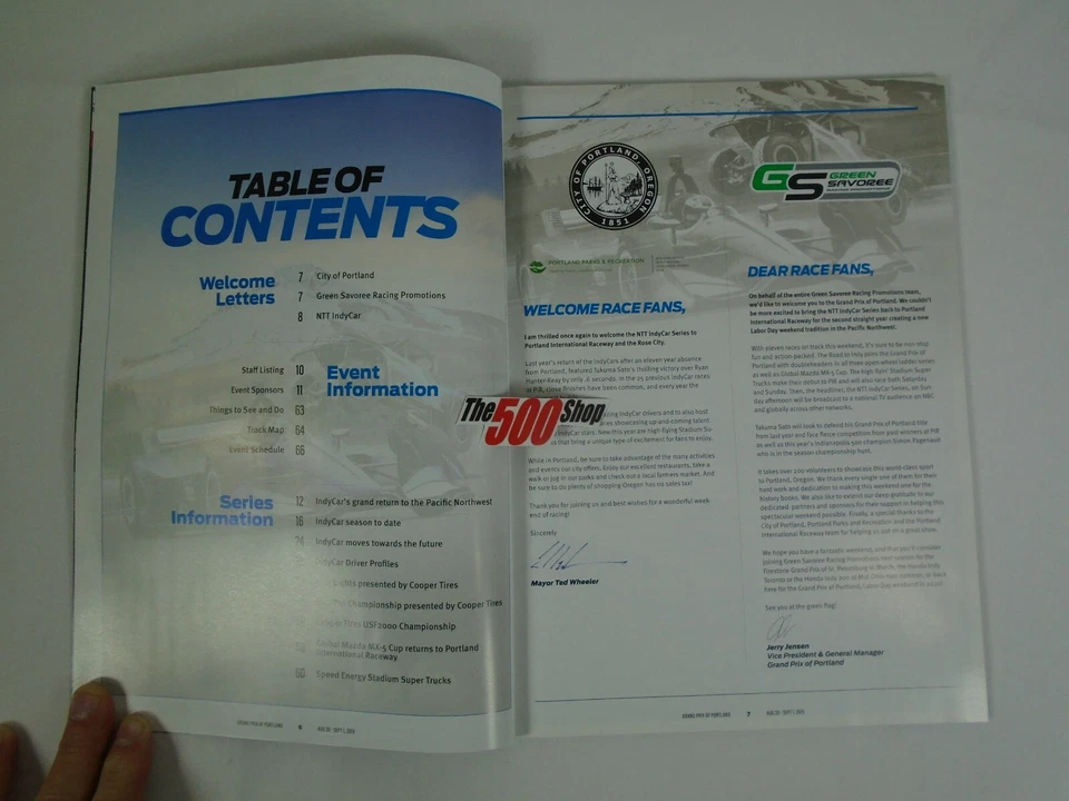 2019 Grand Prix of Portland IndyCar Souvenir Program Will Power - Image 2 of 4