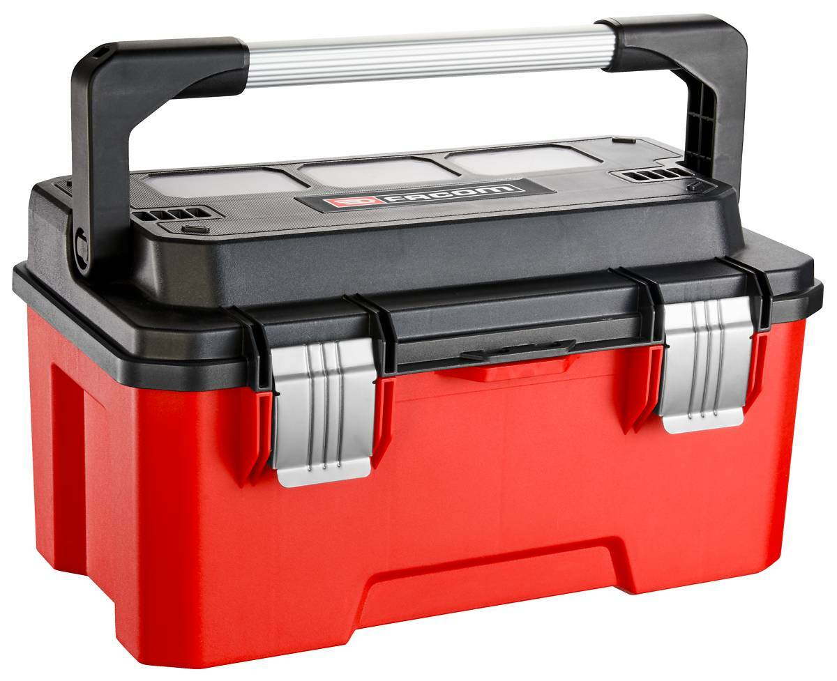 Facom BP.P20A 20"" Professional Plastic Tool Box with Parts Storage