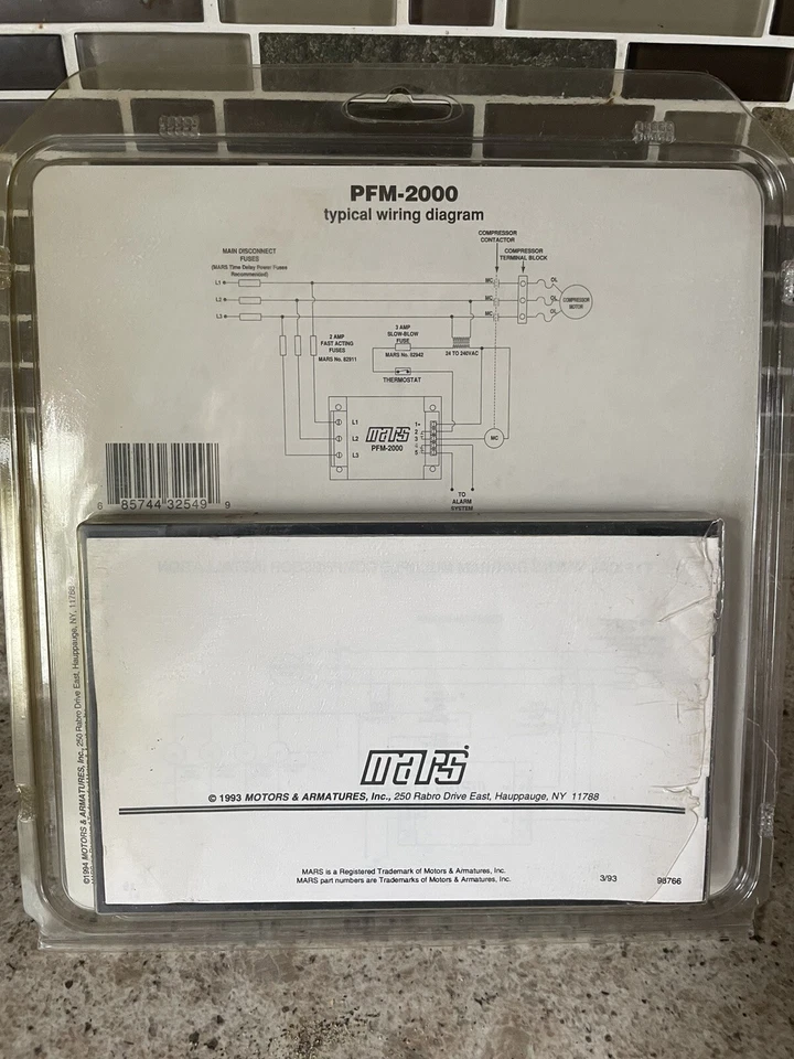 Monitor de falla de fase Mars PFM-2000 NO. 32549 Protectores contra alta y baja tensión Foto 4 de 4