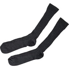 DOLCE & GABBANA Socks Grey Mid Calf DG Print Stretch Men Accessory s. L 160usd