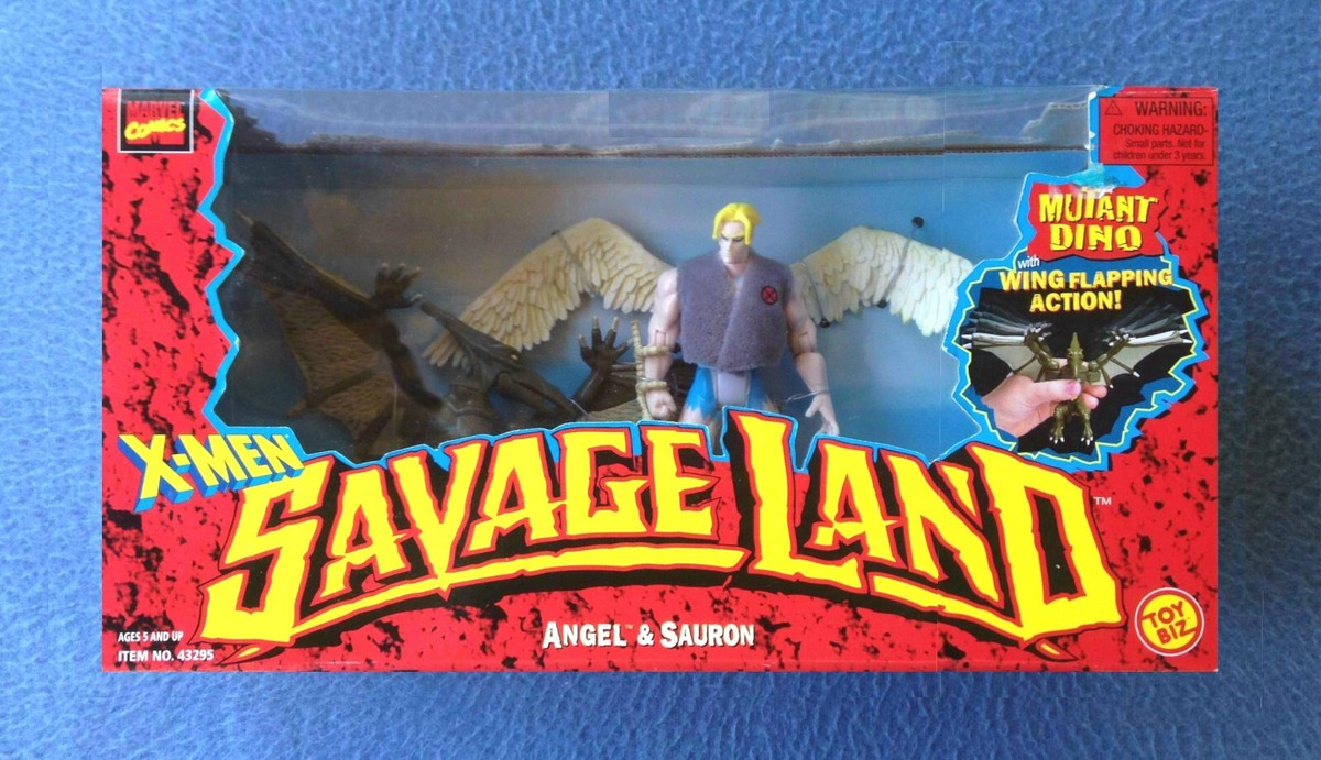 X-MEN SAVAGE LAND ANGEL & SAURON MUTANT DINO PTERODACTYL MARVEL