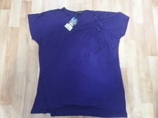 Image of Yours Size 18 BNWT Purple Lightweight Top with Ruffle Detail