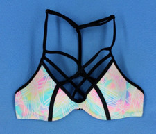Victoria Secret PINK Strappy Underwire Lined Bikini Top Size XS AA-B D9573