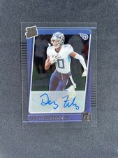 2021 Clearly Donruss Dez Fitzpatrick Rated Rookie Auto Tennessee Titans