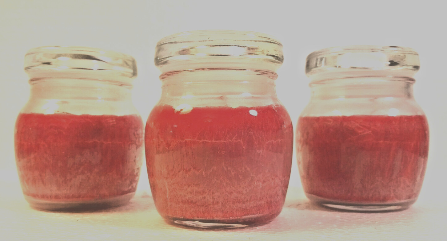 3-Pack Scented Candles Jars Bulk Red Apple Crisp Nature's Finest 197