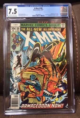 X-Men #108 CGC 7.5  Off white to White pages John Byrne issues begin