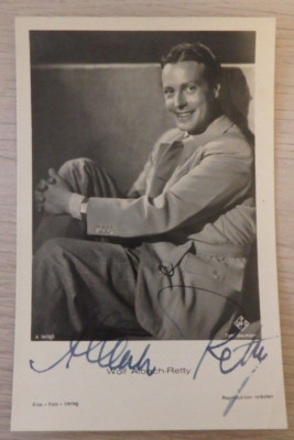 Autogramm Film Theater Schauspieler Wolf Albach-Retty 1940er Jahre (113858)