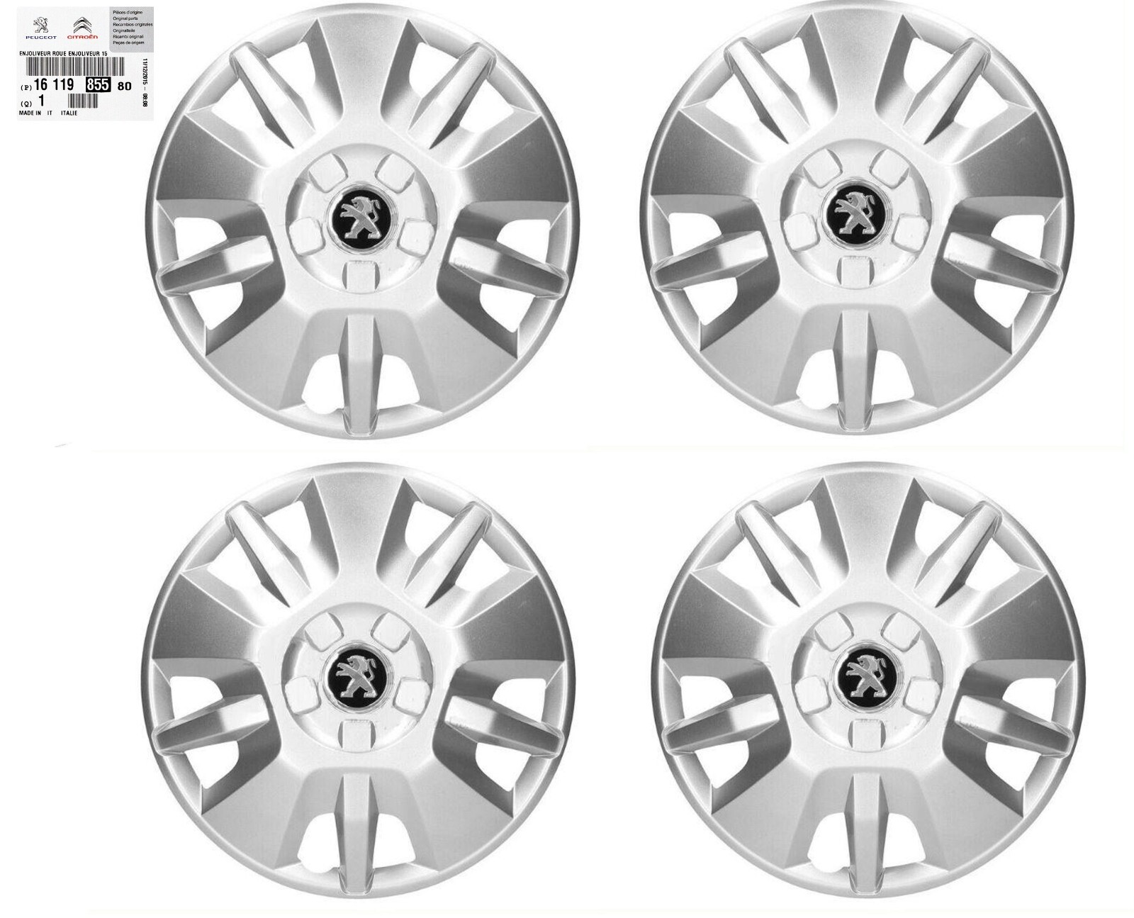 Enjoliveurs 15 Pouces Peugeot Boxer III Jante Tôle Set 4 Pièces Neufs
