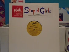 PINK-Stupid Girls (Remixes)-Promo 12" Vinyl LP-4 Mixes-Junior Vasquez, Dynamix,