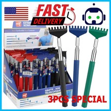 3 Pack Bear Claw Telescopic Metal Extendable Back Scratcher Back Massager Gift