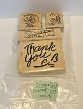 Stampin' Up Designer Greetings 1993 Complete Set of 4 Stamps 