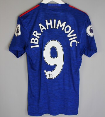 MANCHESTER UNITED 2016-2017 AWAY FOOTBALL SHIRT JERSEY IBRAHIMOVIC