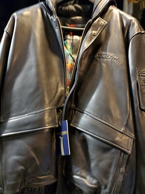 Crown by schott nyc Supple  Lambskins Leather Jacket Zipout Hood NEW Tags Sz 2XL