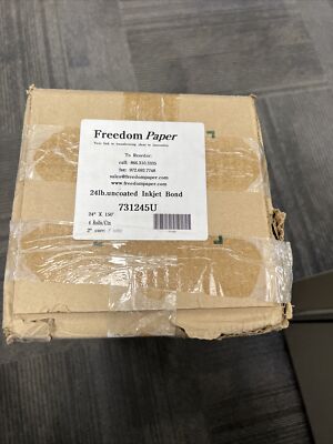 24'' x 150' CAD 20 lb. Bond Inkjet Wide-Format Plotter Paper - 2.0'' Core 4 Rolls