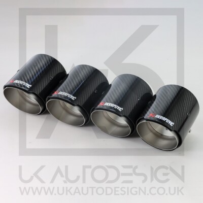 Puntas De Escape De Fibra De Carbono Estilo Akrapovic Para