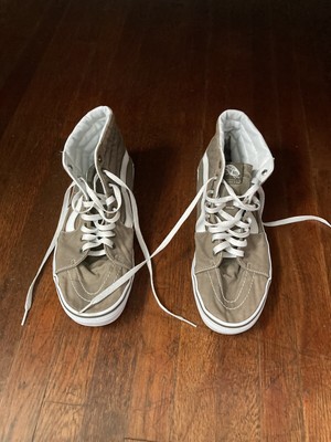 olive green high top vans