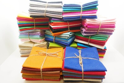 Filzpaket Wollmischung Handarbeit Stoff Quadrate 9''/22cm EN71 Standard (Mehrfachpackungen)
