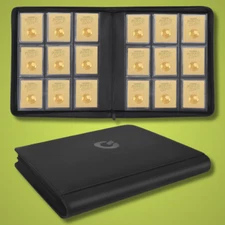 Toploader Binder Top Loader Binder for Cards Holds 324 Toploaders 9-Pocket C